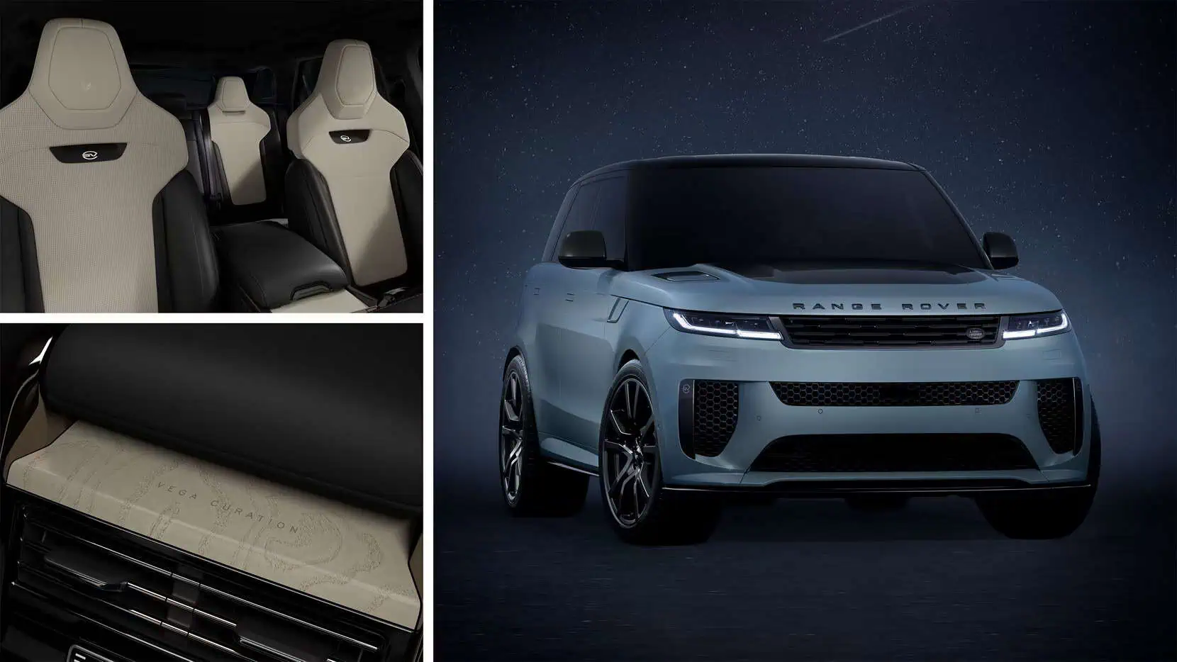 Luxurious Land Rover interior with premium seats and advanced comfort features.