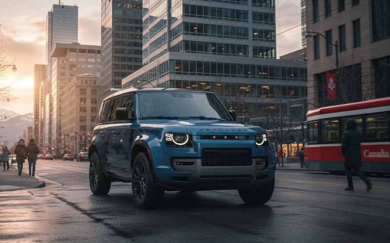 2026 Blue Land Rover Defender